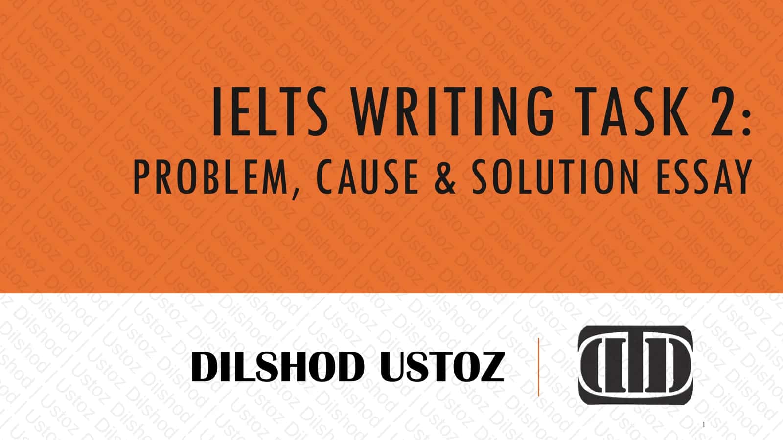 IELTS writing Task 2. Problem, Cause & Solution Essay 1