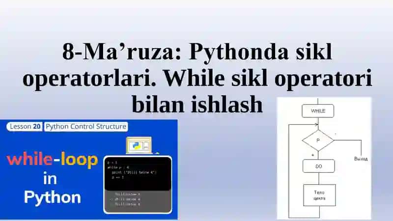 Shartli sikl operatori (Conditional loop operator) 1