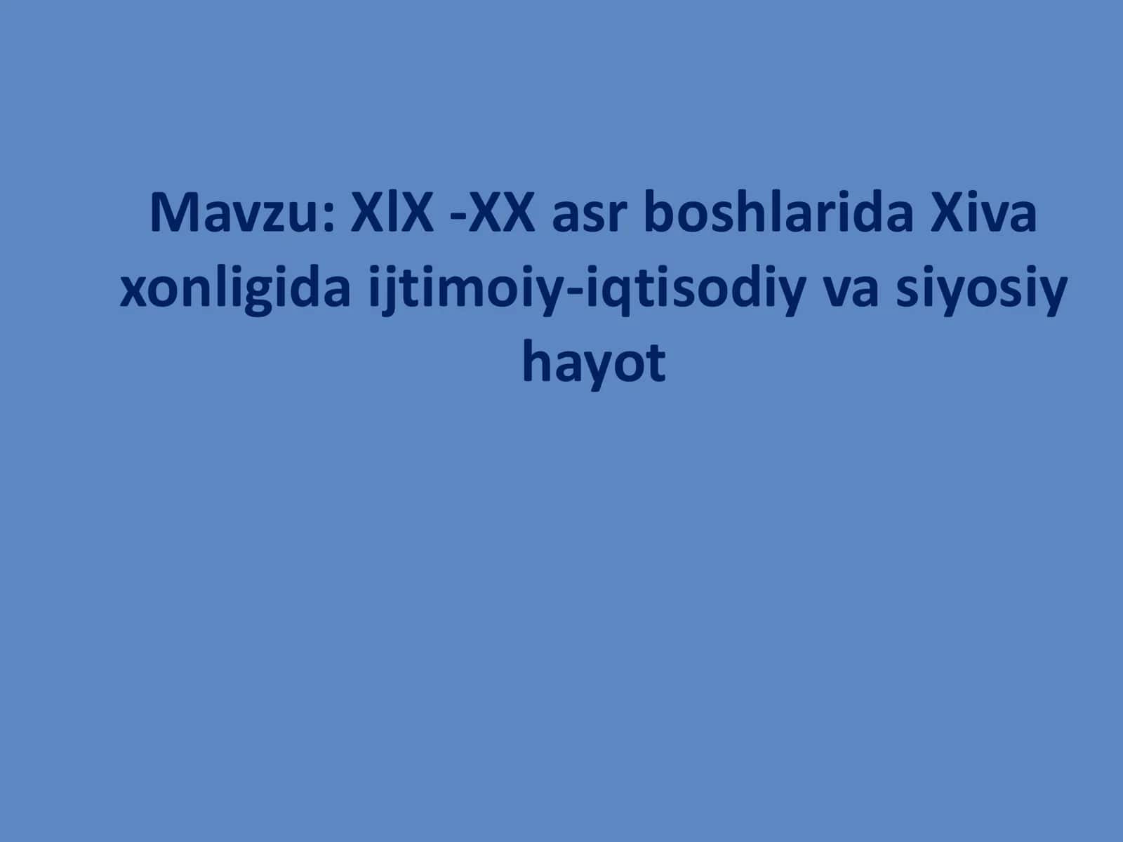 Xiva xonligi 1