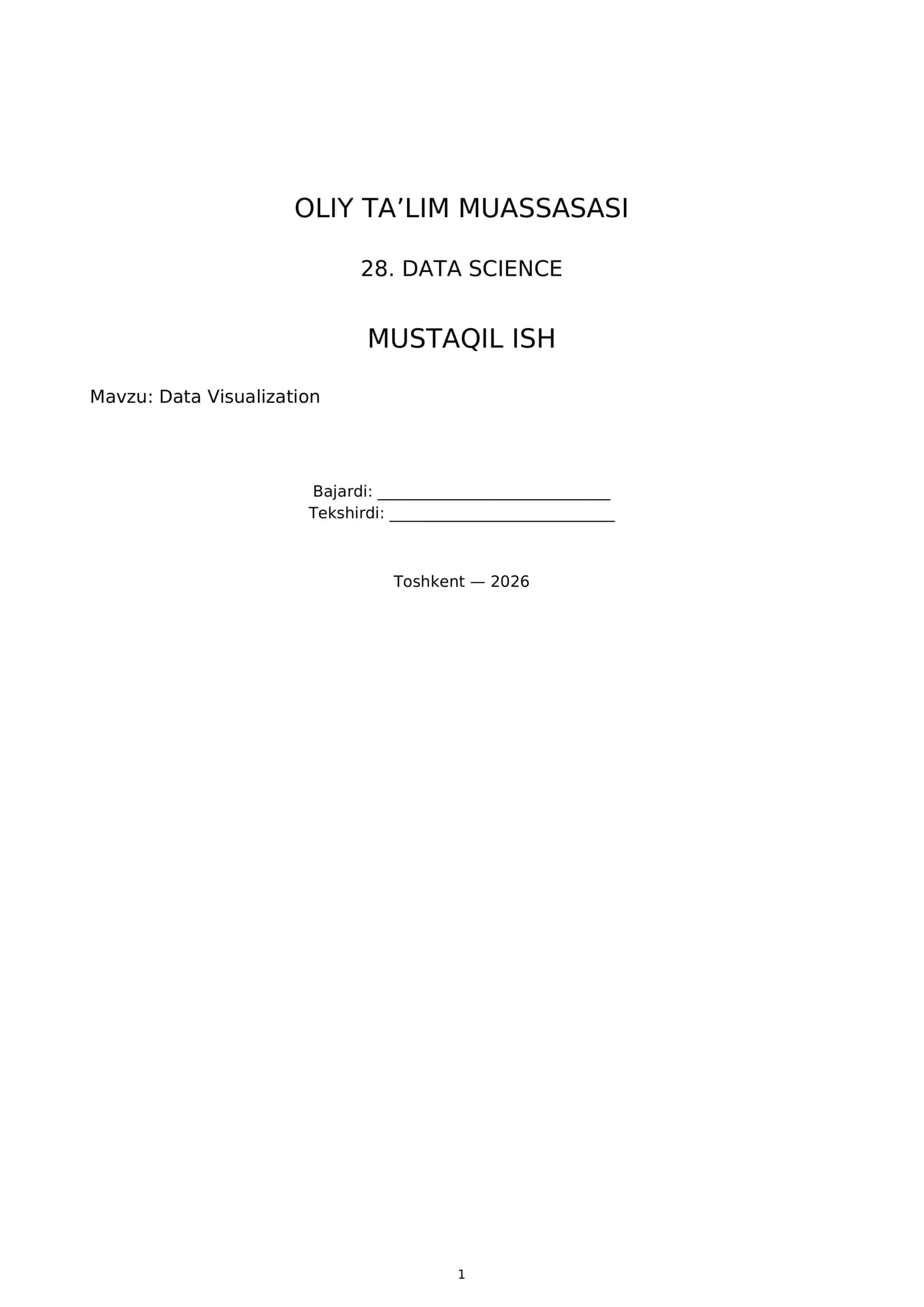Data Visualization 1