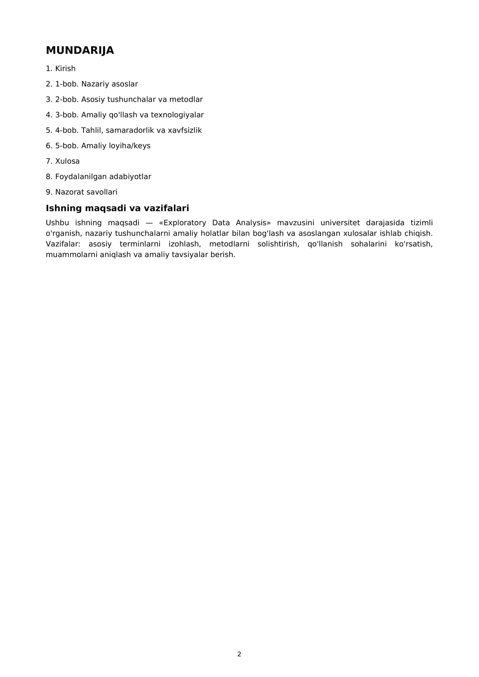 Exploratory Data Analysis 2