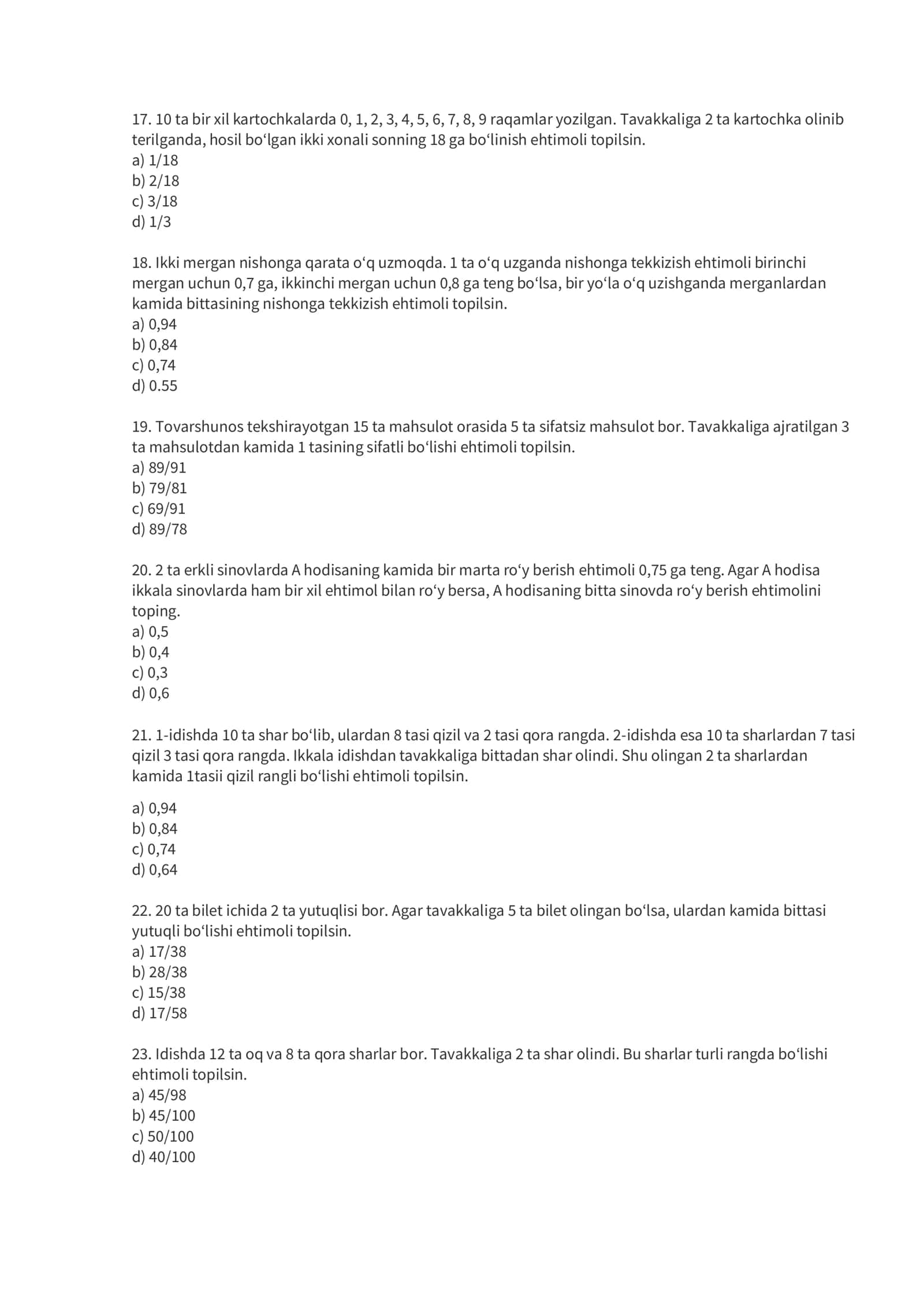 Matematika topshiriqlar 3