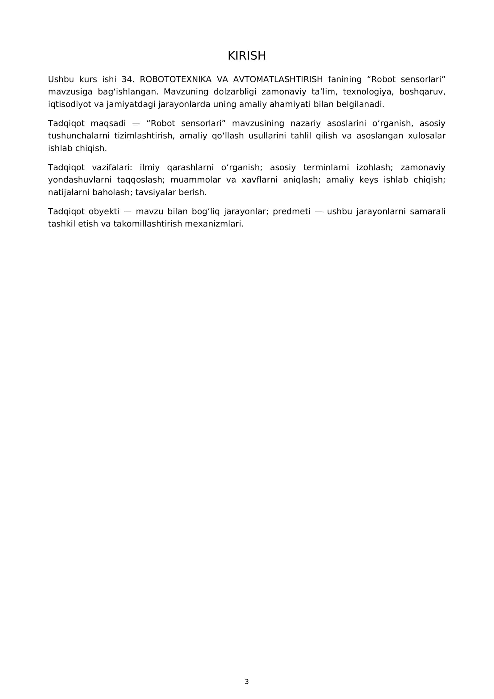 KURS ISHI Robot sensorlari 3