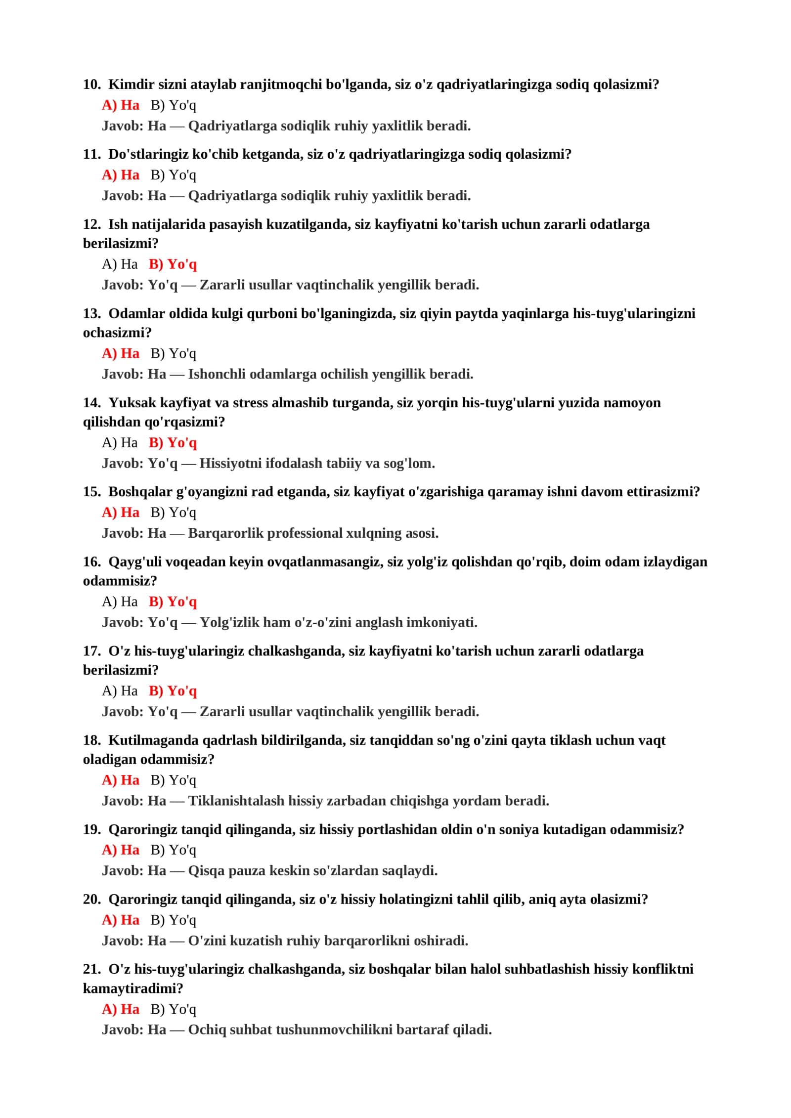Konfliktologiya va psixologiya testlari 3