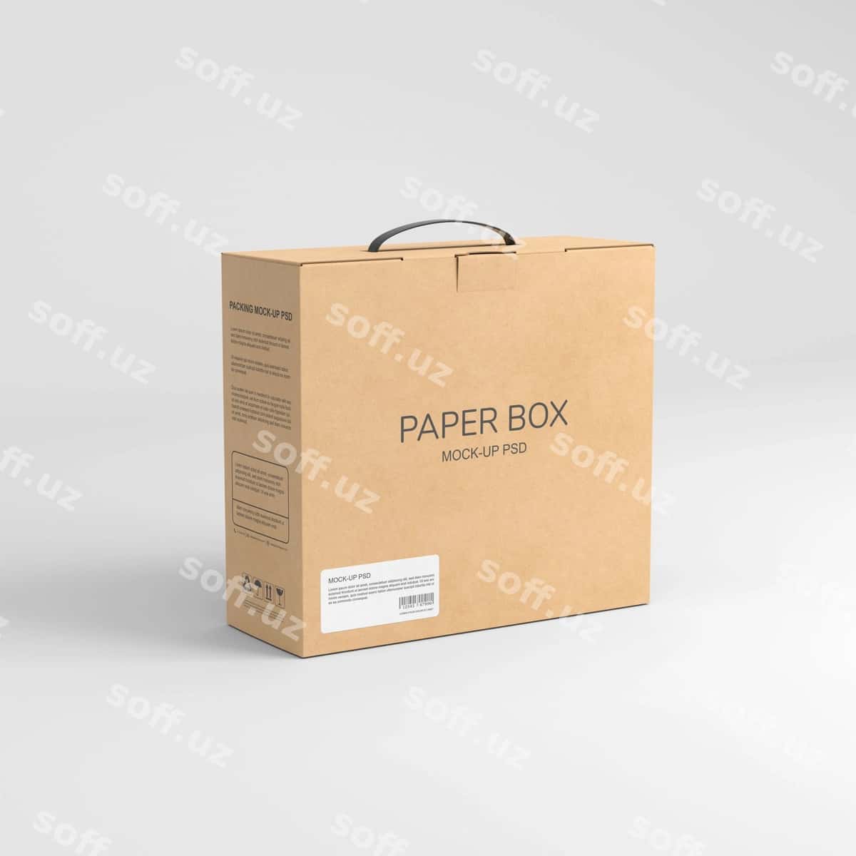 Qog'oz quti namunasi | Paper box mockup 1