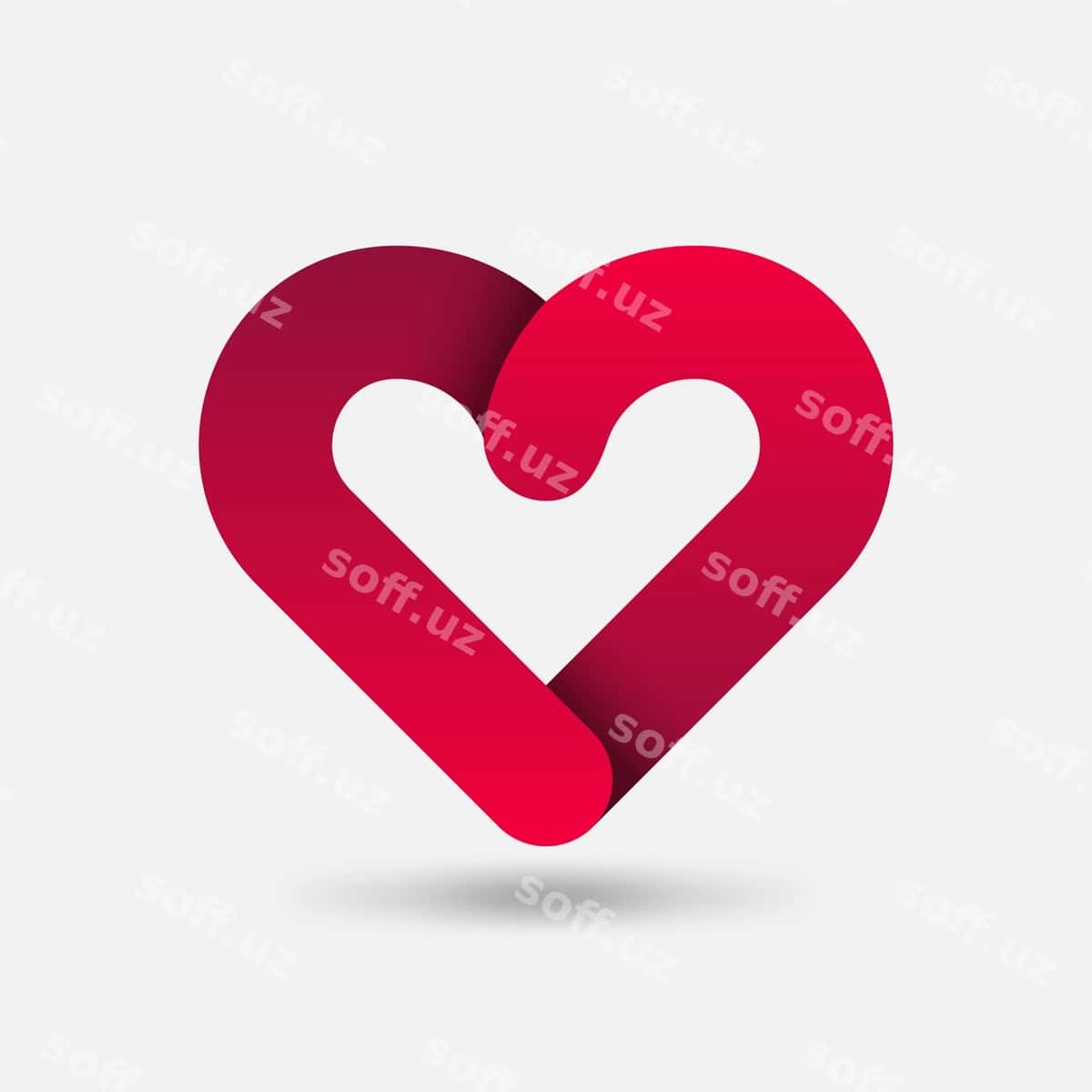 Qizil yurak sog'liqni saqlash belgisi | Red heart healthy care symbol 1