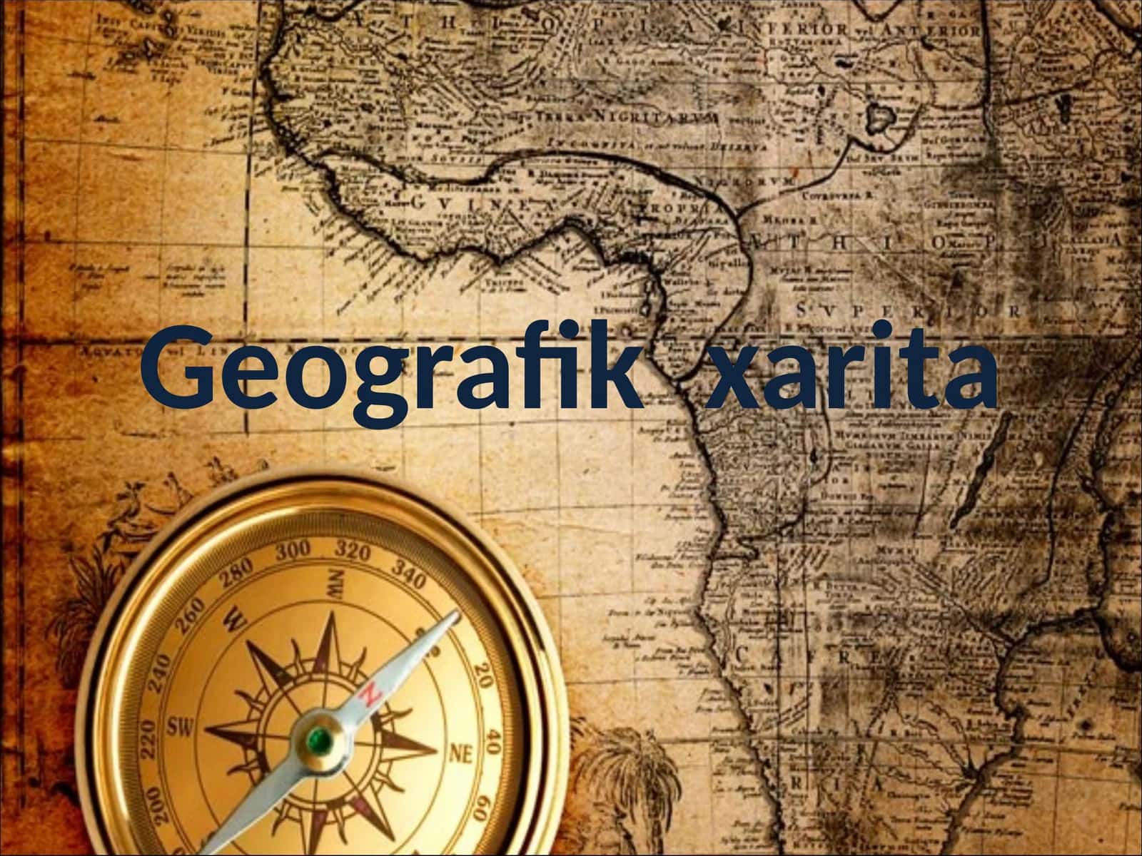 5-sinf Geografiya fanidan Geografik xaritalar dars taqdimoti 1