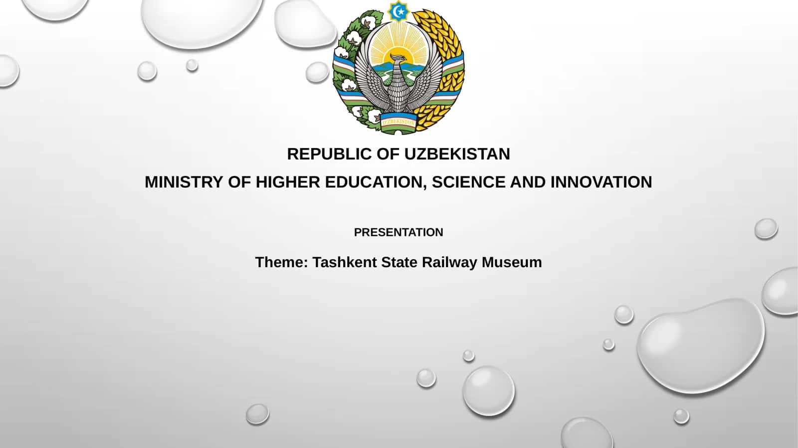 Tashkent State Railway Museum Presentation 1