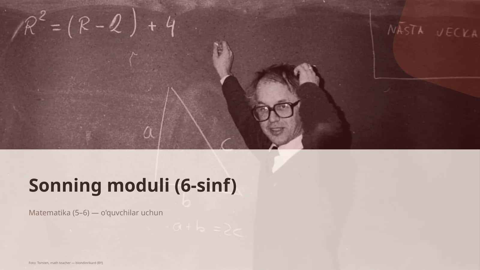 Sonning moduli (6-sinf) 1