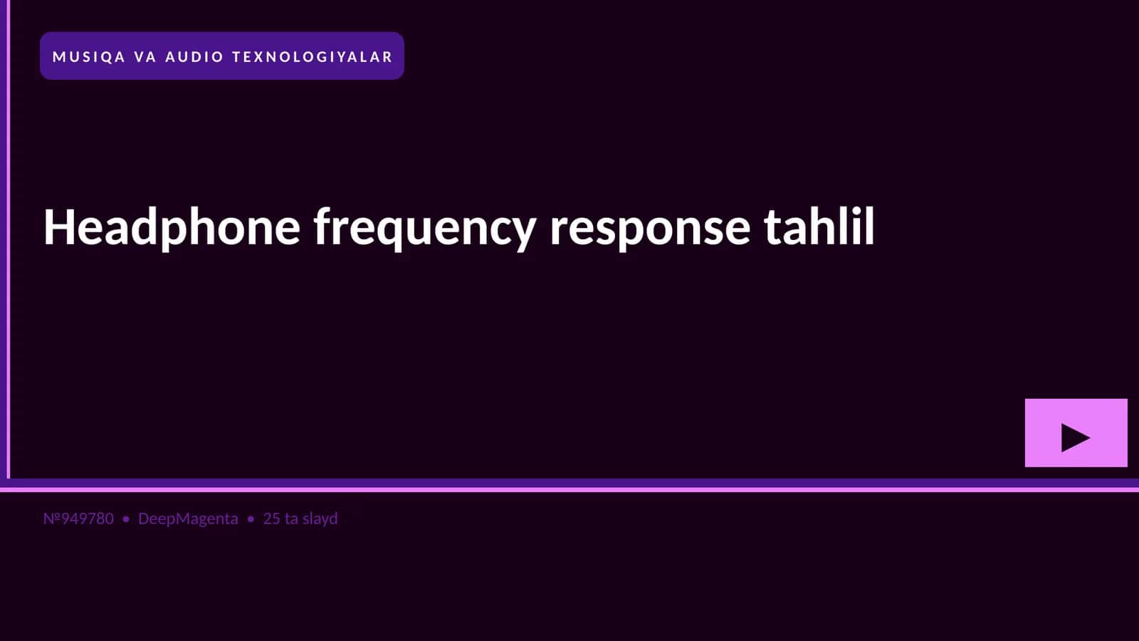 Headphone frequency response tahlil 1