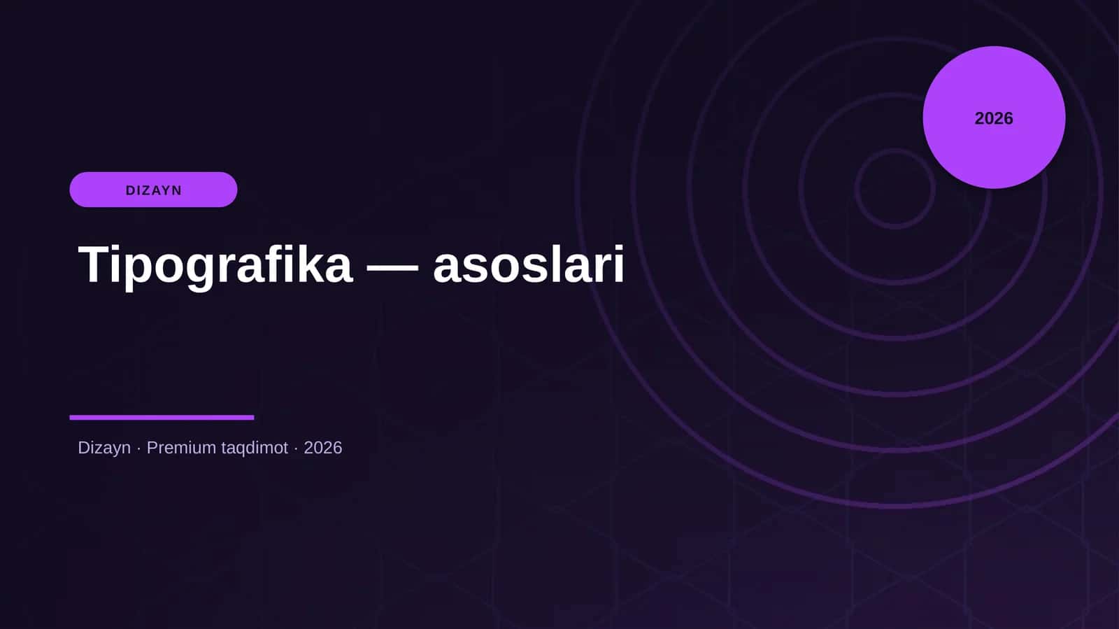 Tipografika — asoslari 1
