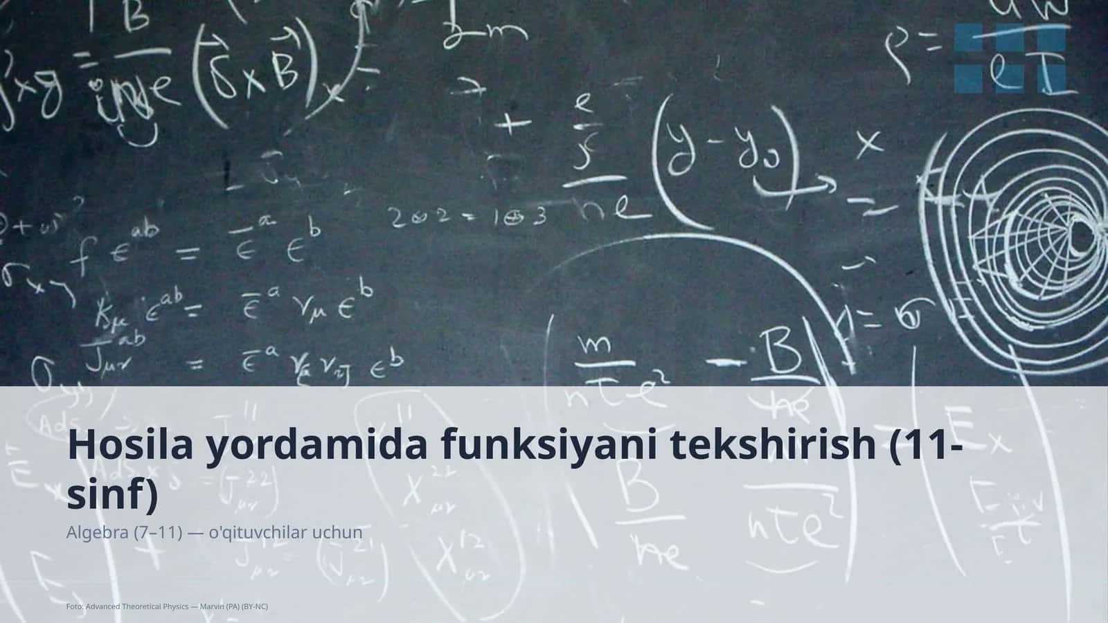 Hosila yordamida funksiyani tekshirish (11-sinf) 1