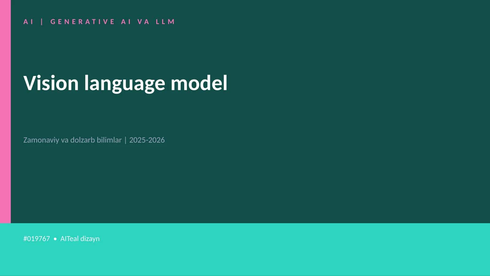 Vision language model 1