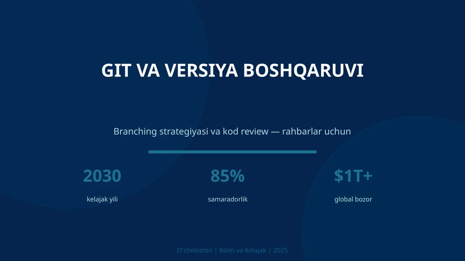 Git va versiya boshqaruv 1