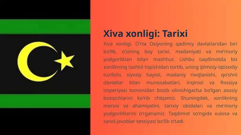 Xiva xonligi: Tarixi 1