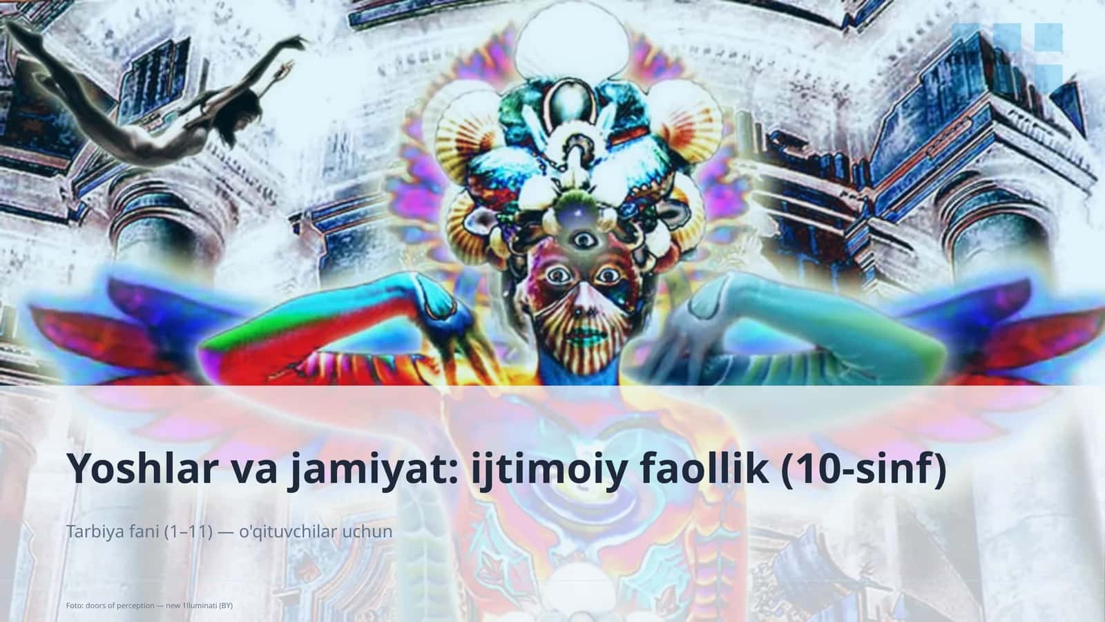 Yoshlar va jamiyat: ijtimoiy faollik (10-sinf) 1