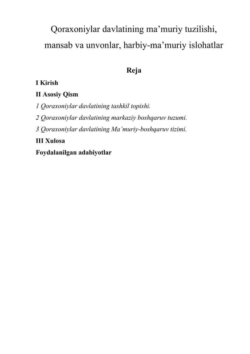 Qoraxoniylar Davlati 1