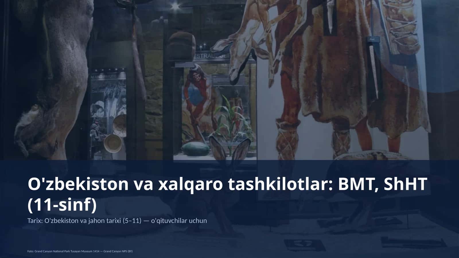 O'zbekiston va jahon tarixi (5–11) — o'qituvchilar uchun 1