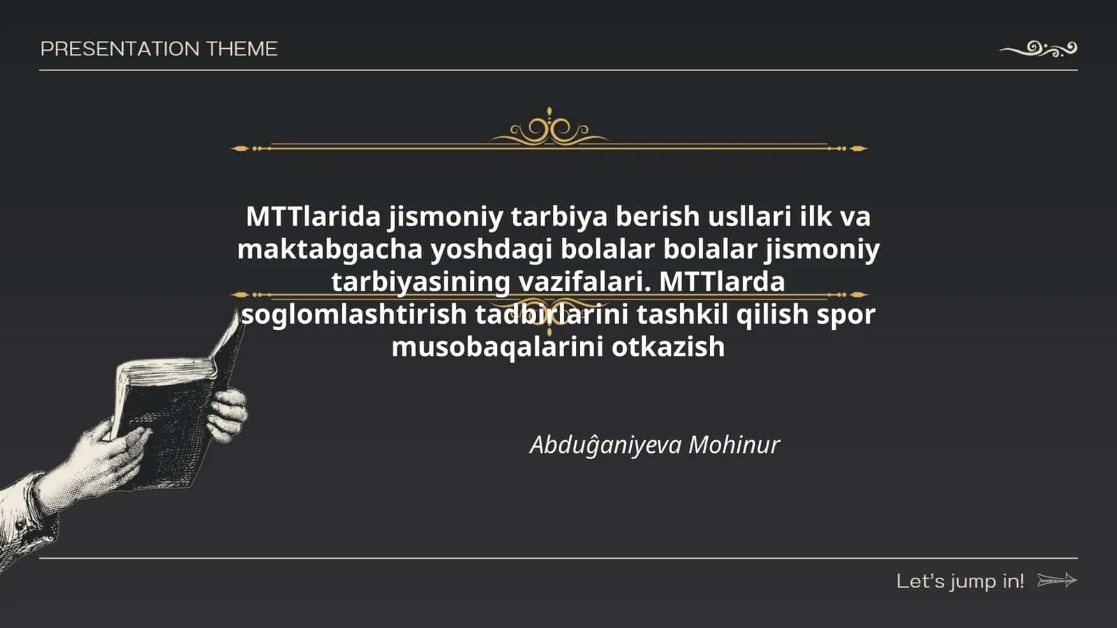 Jismoniy tarbiya berish usllari 1