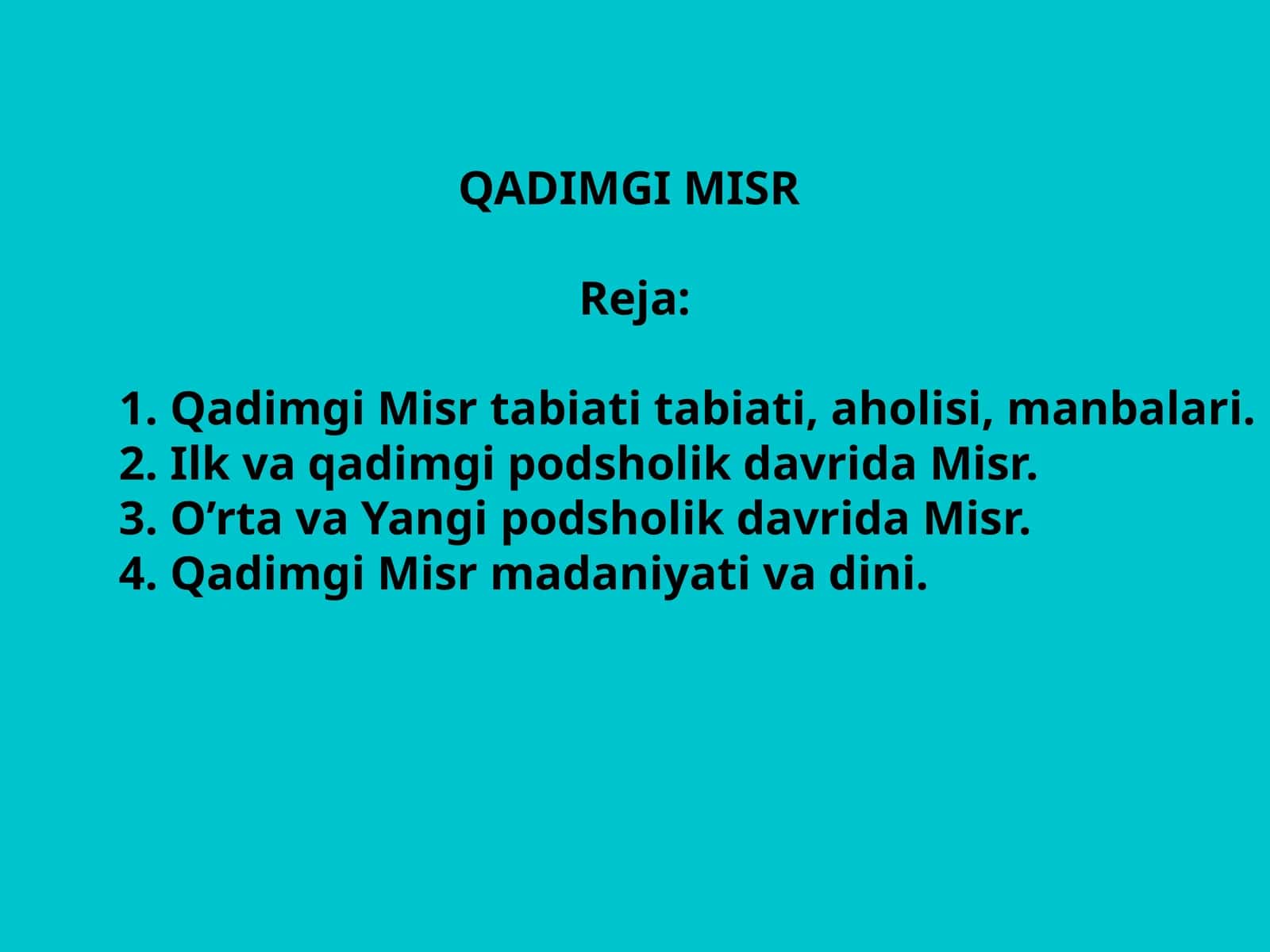 Qadimgi Misr 1