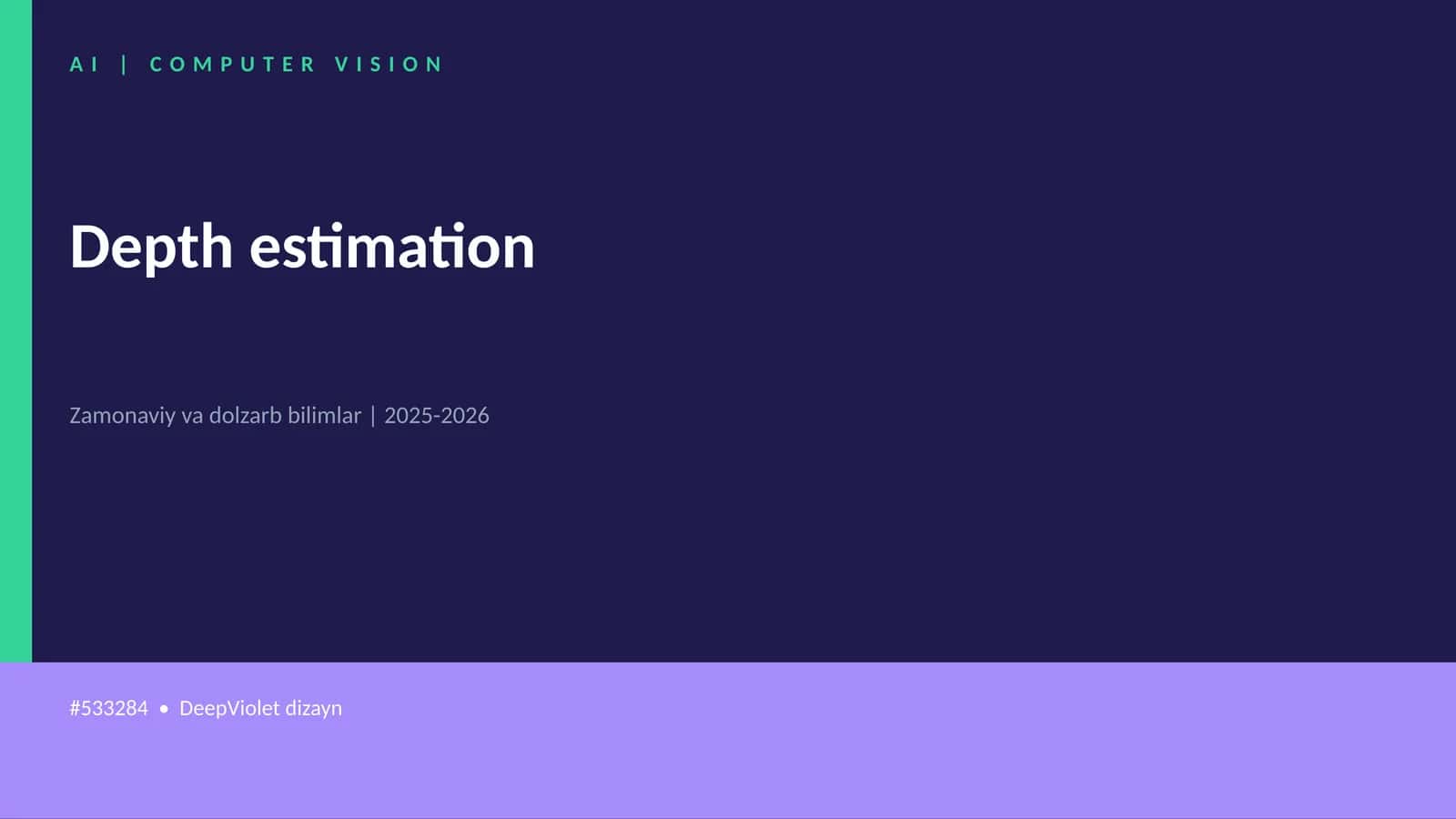 Depth estimation 1