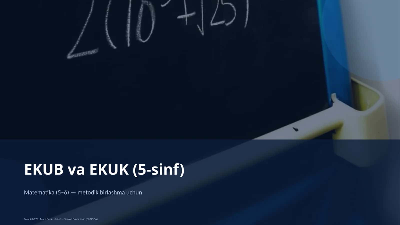 EKUB va EKUK (5-sinf) 1
