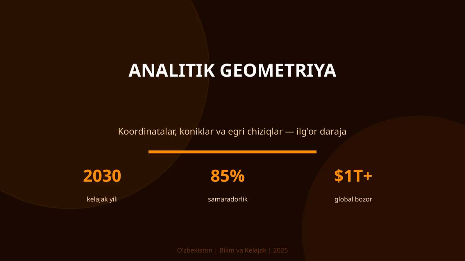 Analitik geometriya 1
