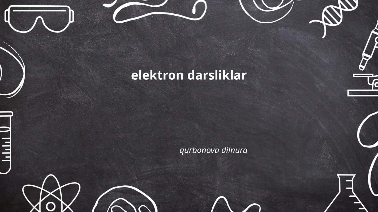 Elektron kitoblar 1