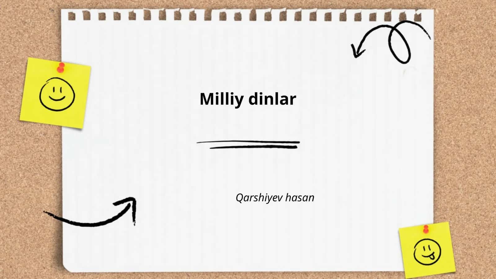 Milliy dinlarning tarixi 1