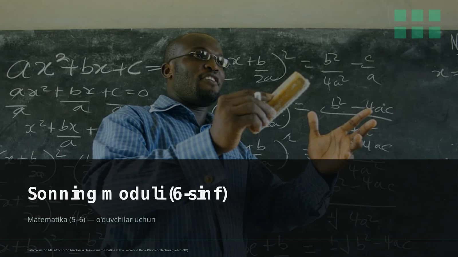 Sonning moduli (6-sinf) 1