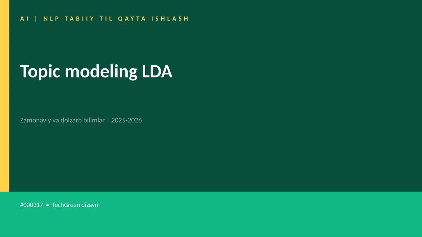 Topic modeling LDA 1