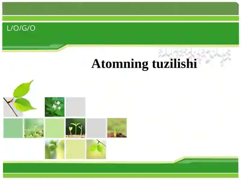 Atomning tuzilishi 1