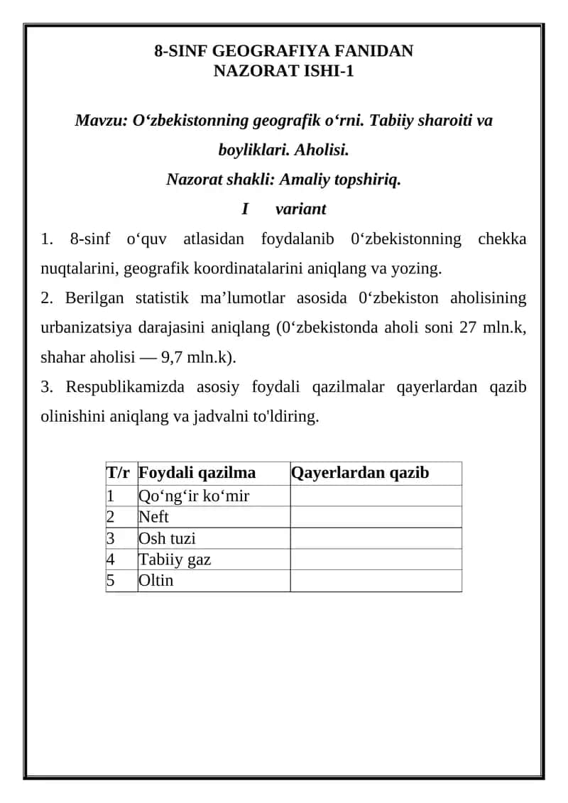 8-SINF GEOGRAFIYA FANIDAN NAZORAT ISHI-1 1