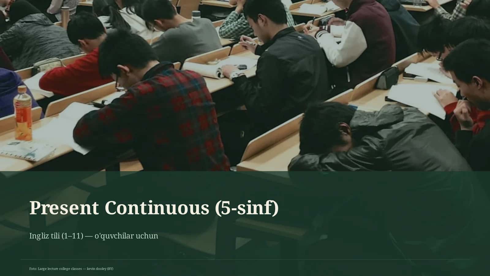 Present Continuous (5-sinf) 1