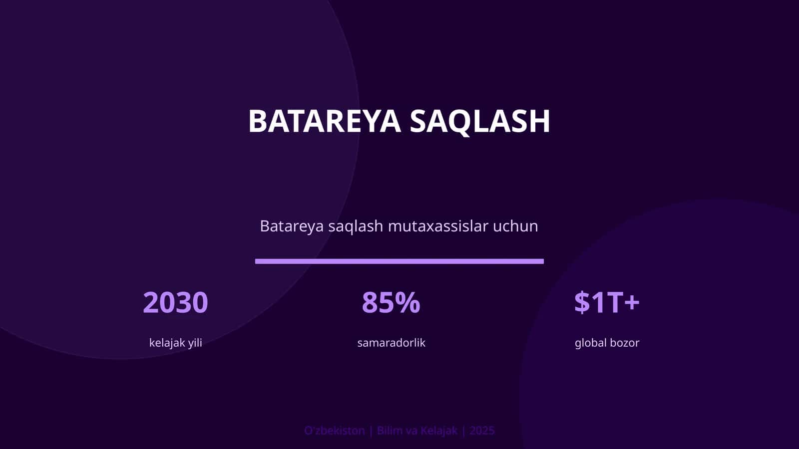 Batareya saqlash 1