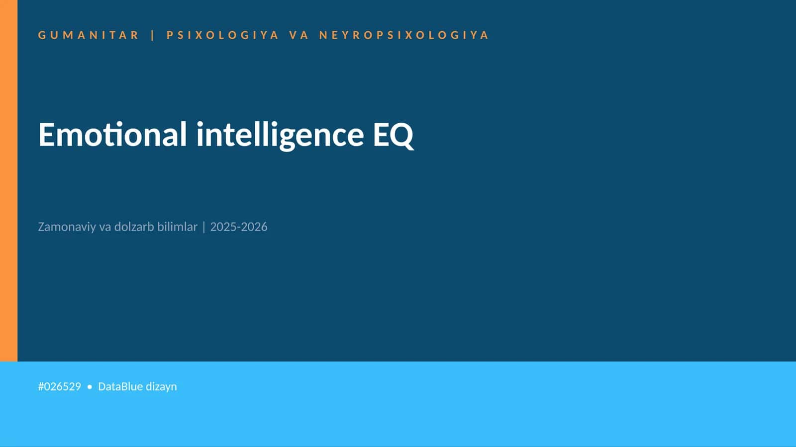 Emotional intelligence EQ 1