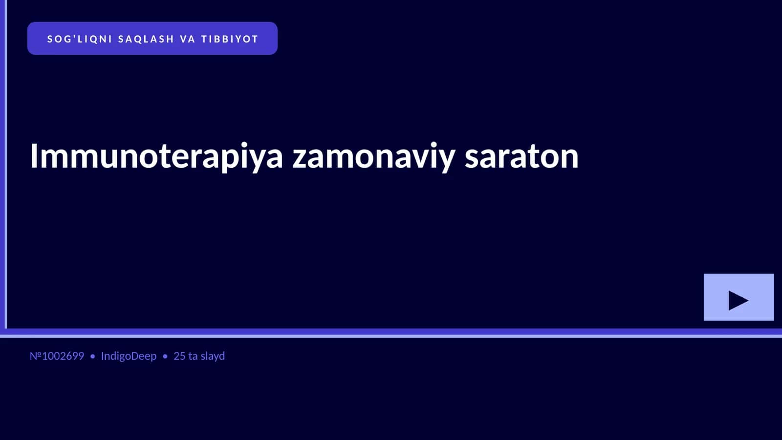Immunoterapiya zamonaviy saraton 1