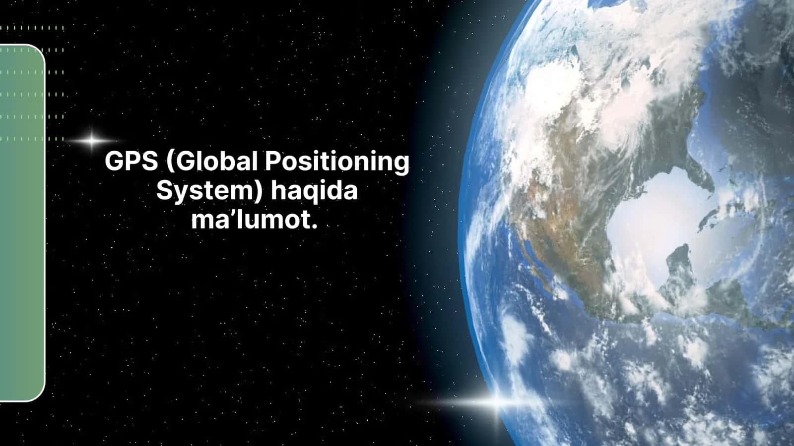 GPS (Global Positioning System) 1