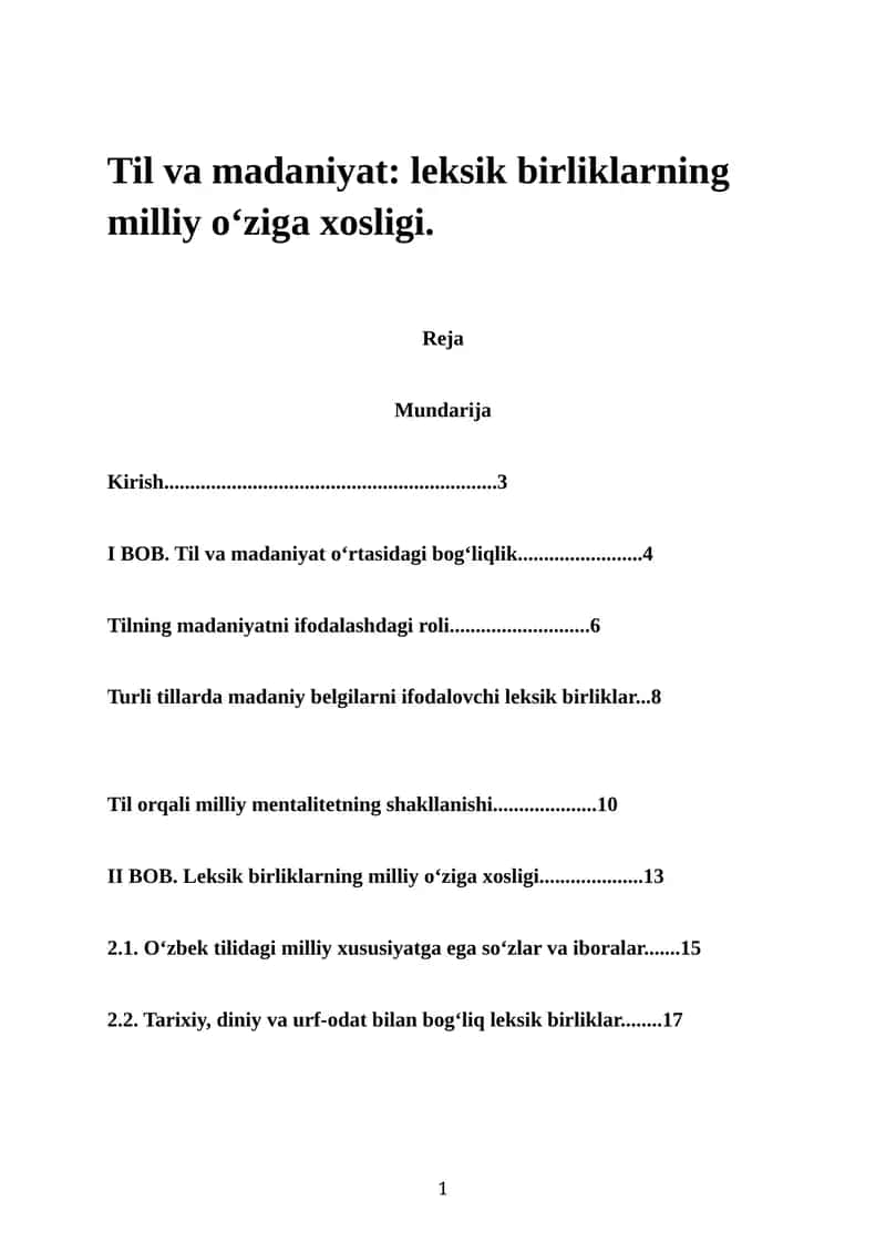 Til va madaniyat 1