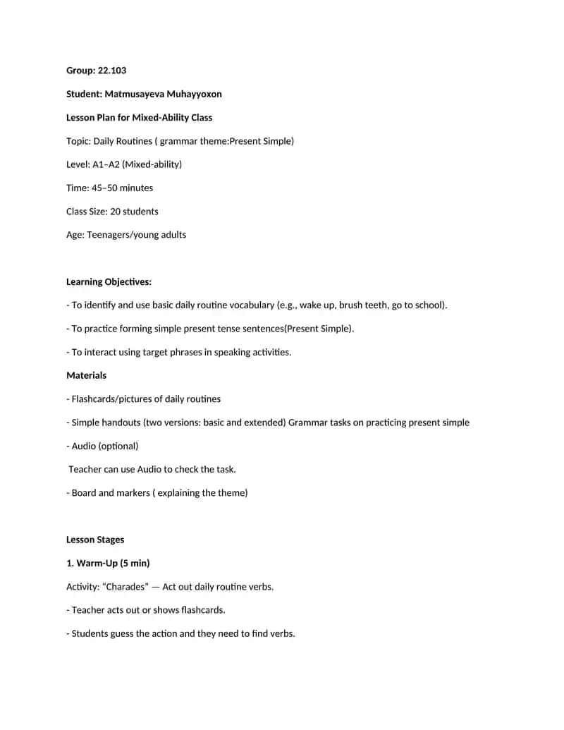 lesson plan 1