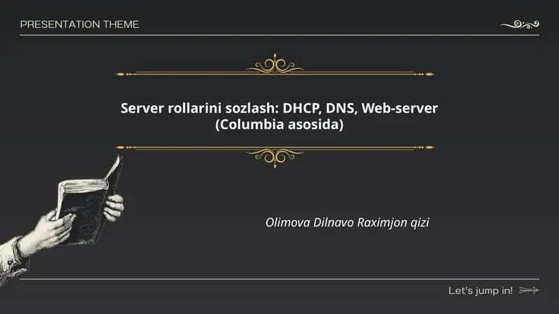 Server rollarini sozlash 1