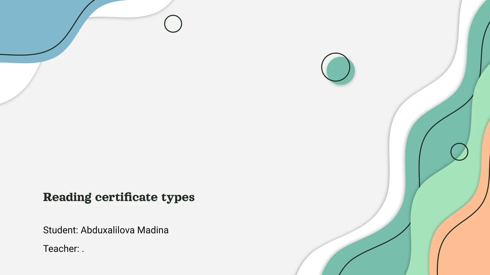 Reading certificate types 1