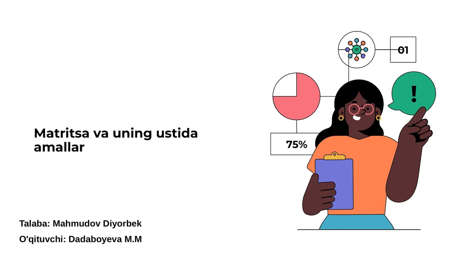 Matritsa va uning ustida amallar 1