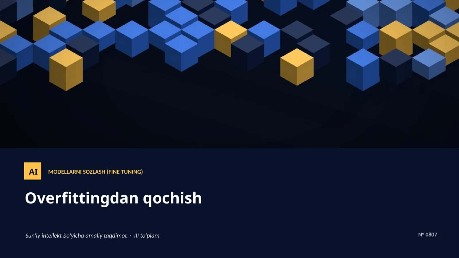 MODELLARNI SOZLASH (FINE-TUNING) 1
