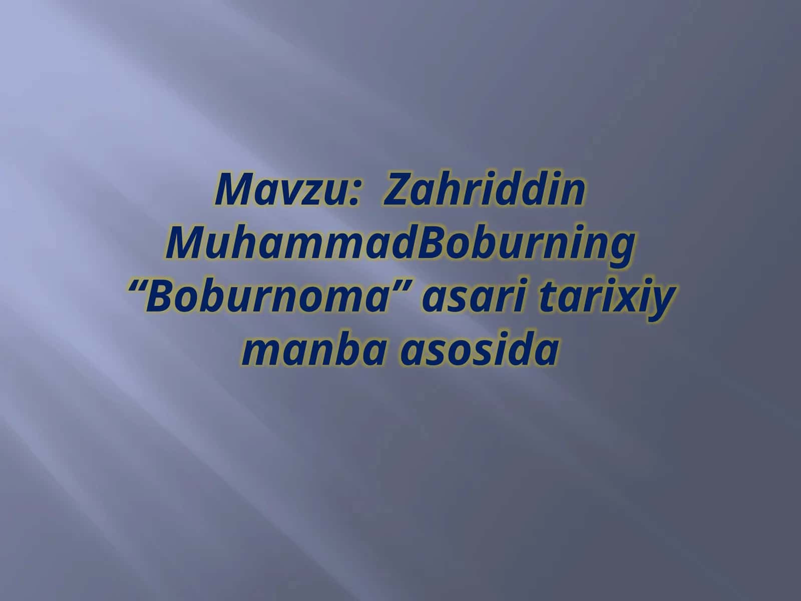 Boburnoma 1