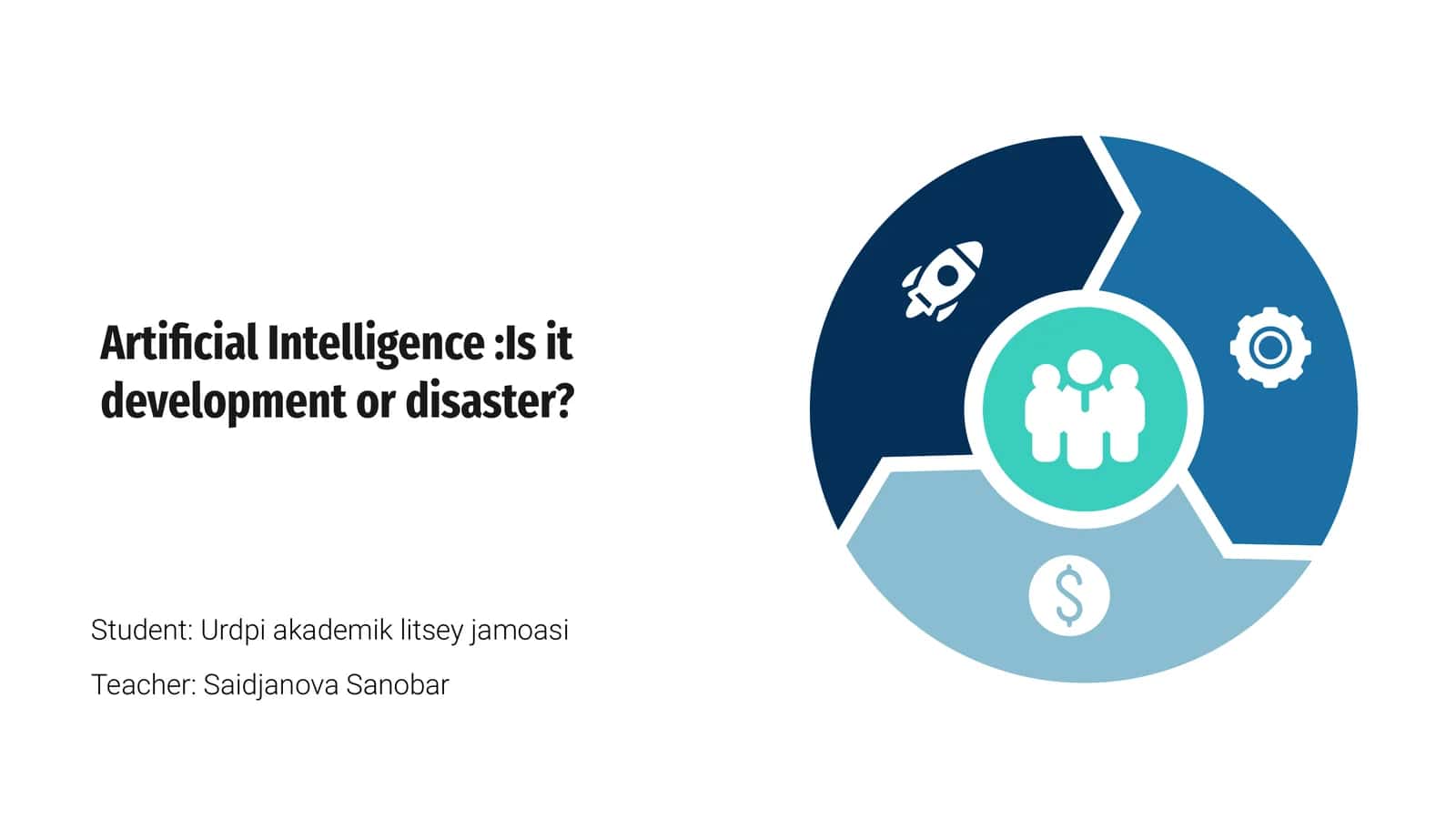 Artificial Intelligence: Is it development or disaster? 1