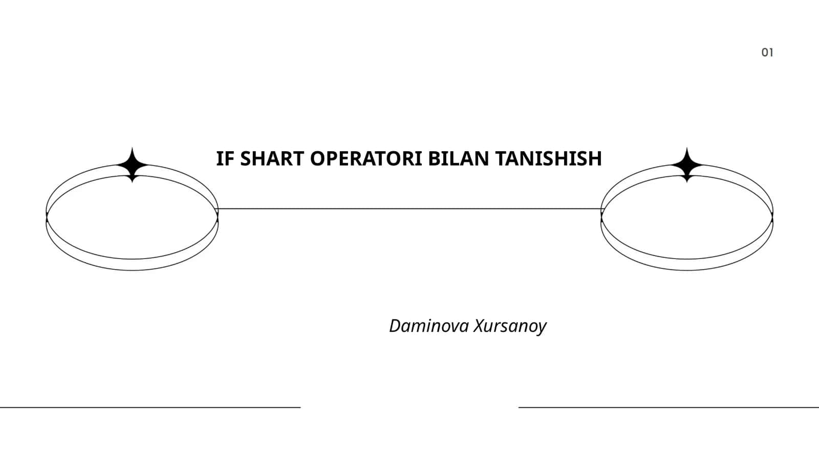 Shart operatorlari nazariyasi 1