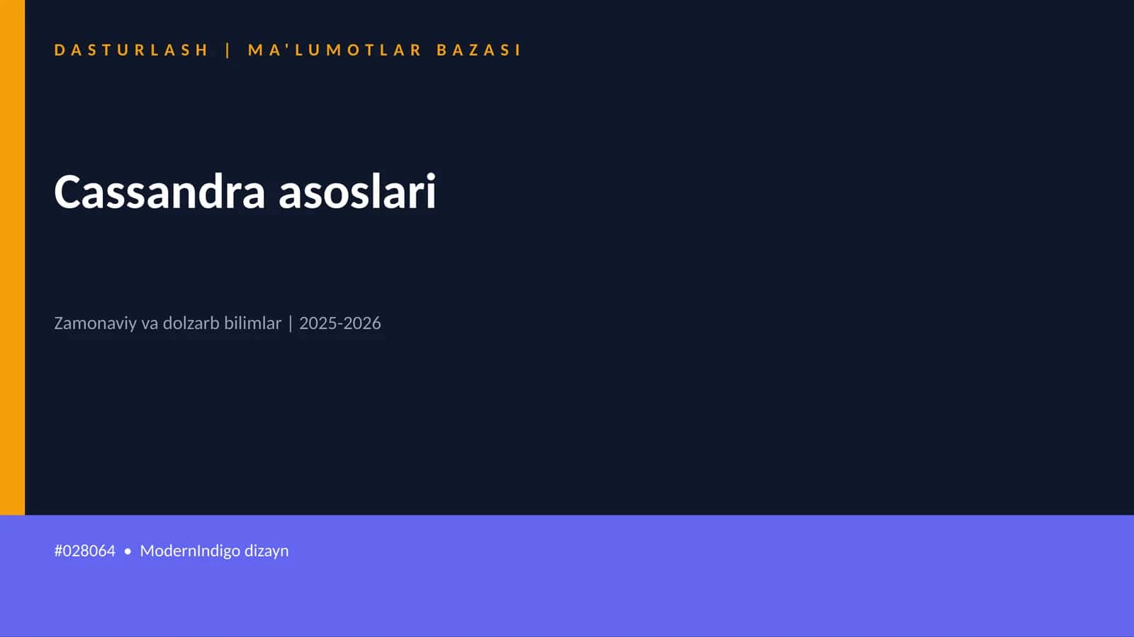 Cassandra asoslari 1
