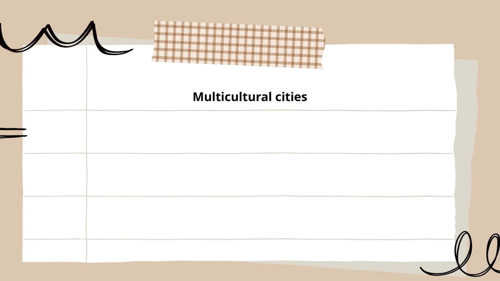 Multicultural cities 1