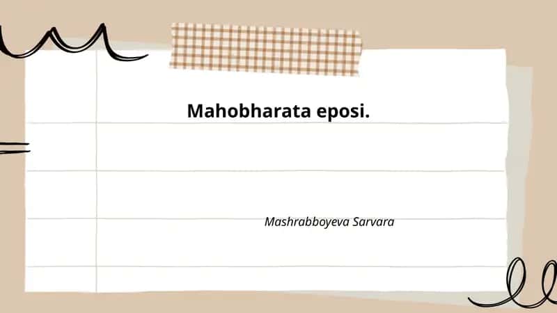 Mahobharata eposi 1